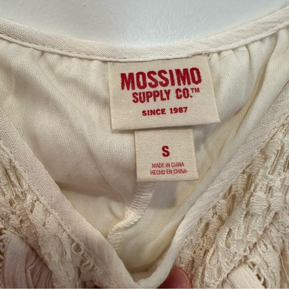 Mossimo Cold Shoulder Cream Lace Dress - Picture 2 of 5